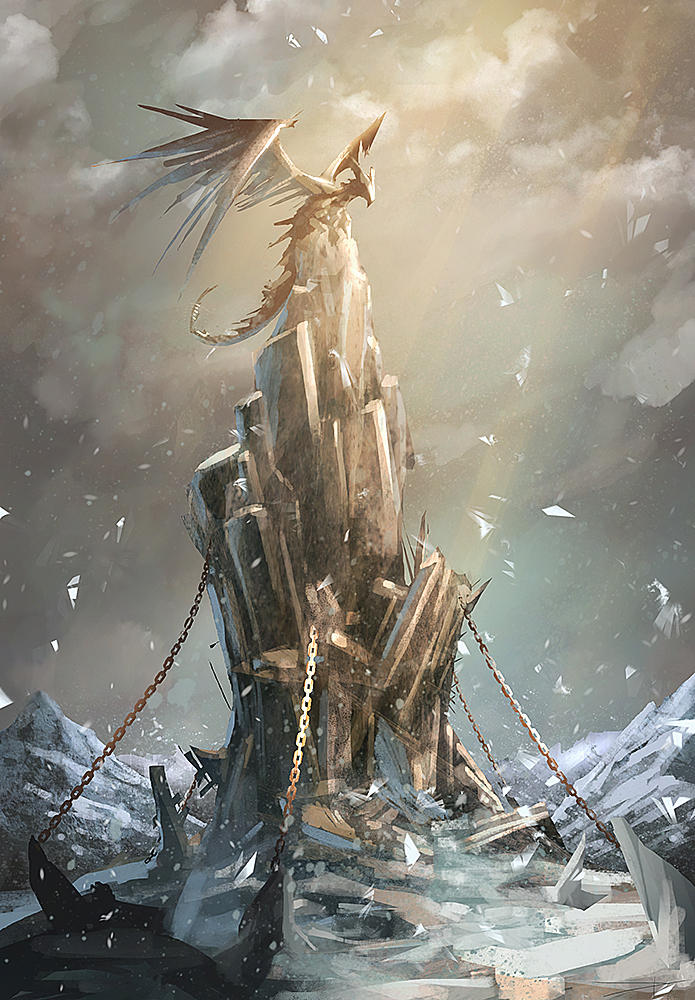 Stone dragon by Oission on DeviantArt