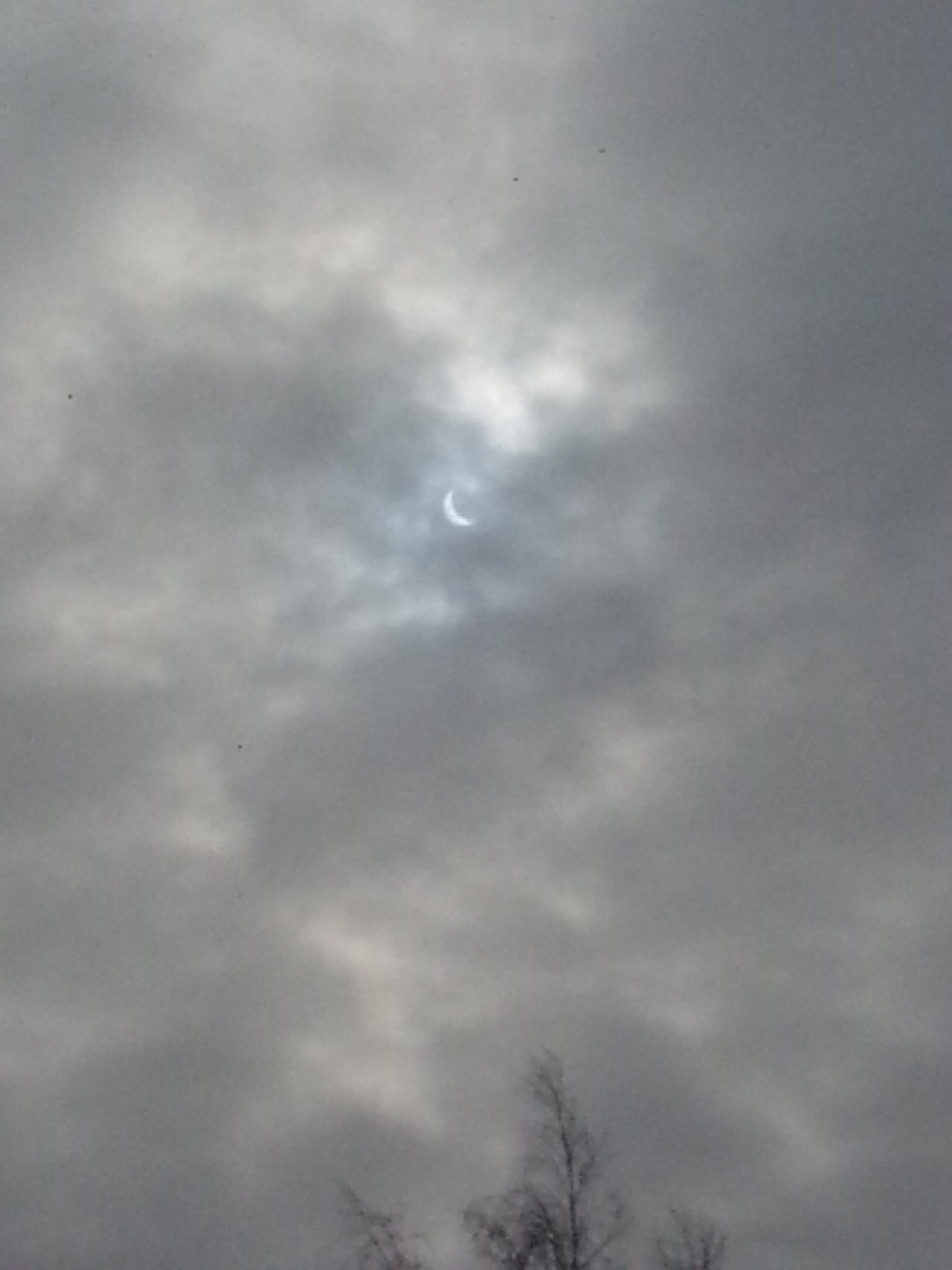 A frikking solar eclipse in southern Sweden