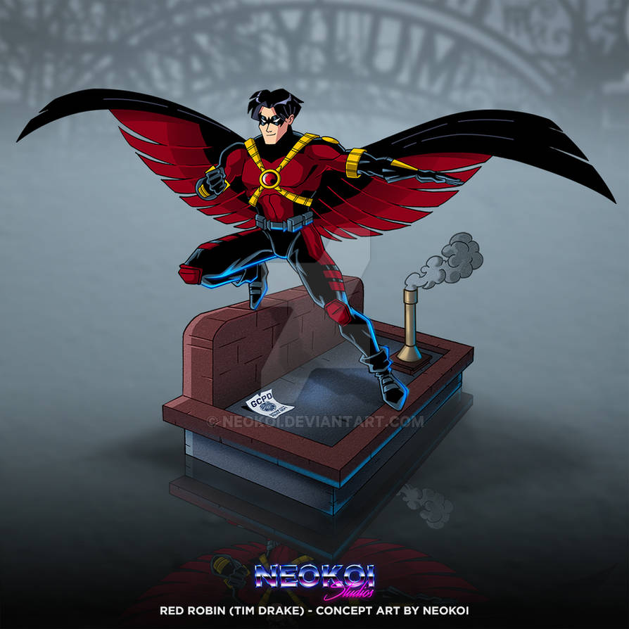 Red Robin concept art by Neokoi on DeviantArt