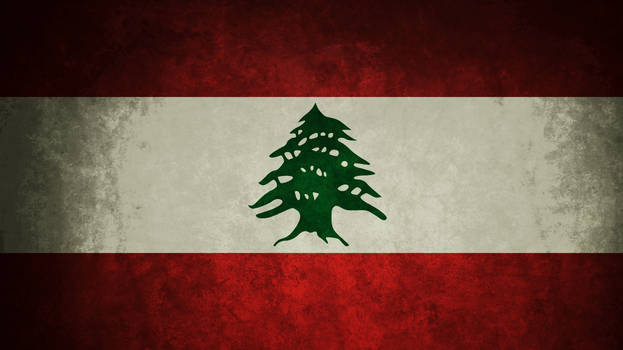 Lebanese Grungy Flag