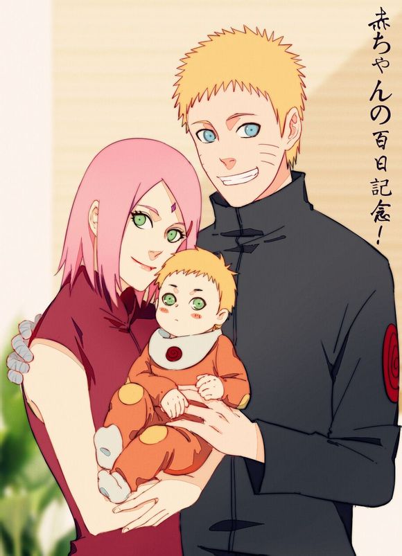 Sakura haruno - Um filho do Naruto e a Sakura ,já