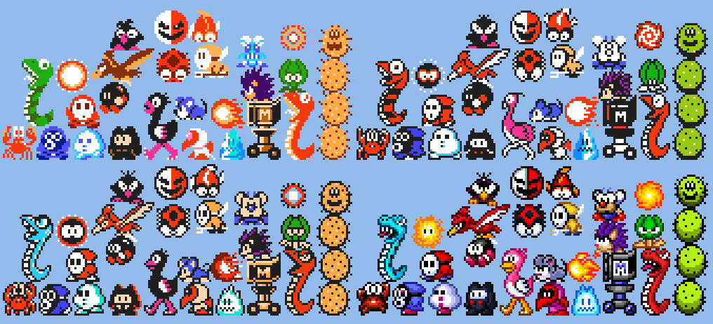 Msgv Enemies Subcon enemies + Mario Bros enemies in SMM2 styles by MasterDarkar on ...