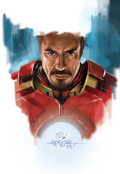 Tony Stark_Ironman by elshazam