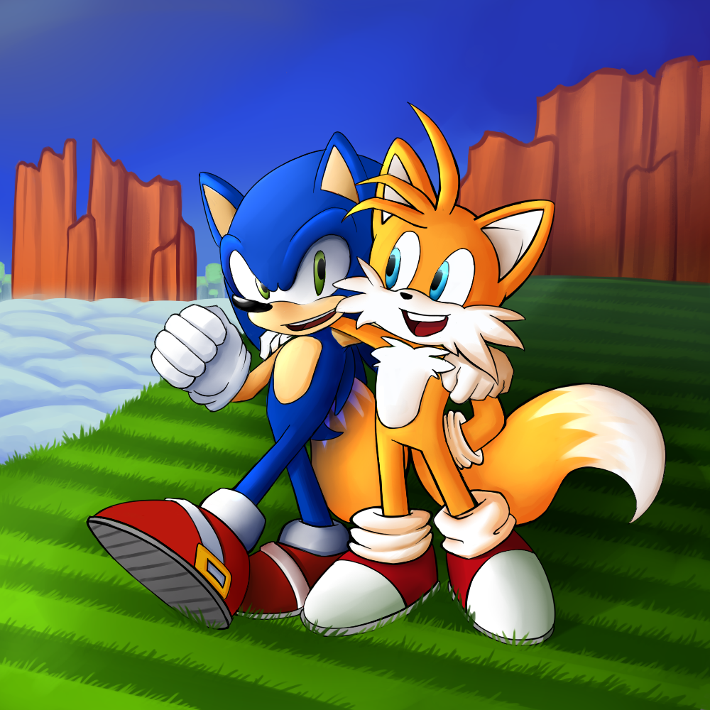 Sonic And Tails Hill Top Zone Collab