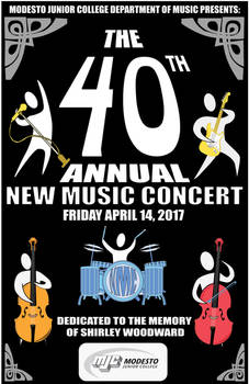 40th Annual New Music Concert 2017 Program Cover C