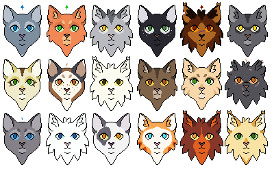 Pixilart - some warrior cats characters by Anonymous