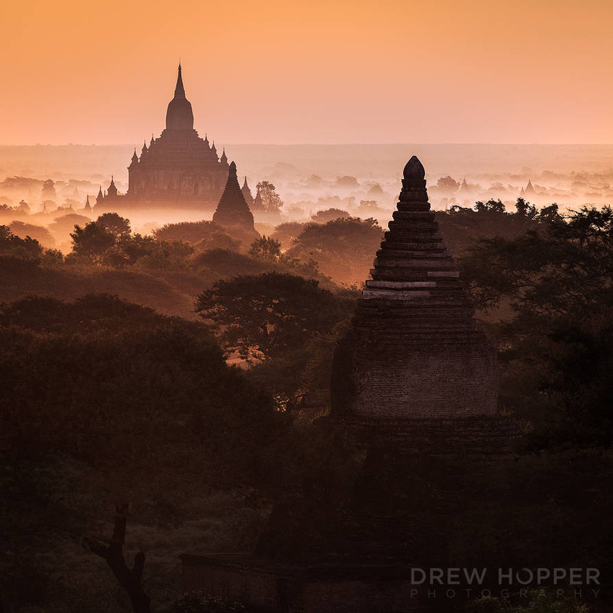 Misty Plains of Bagan by DrewHopper