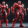 Red Armored Robot Mega Mass Monster Female Bodybui