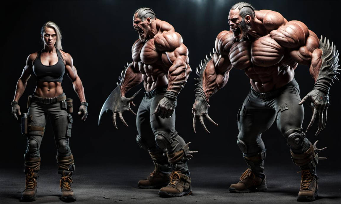Muscle System Monster Postapocalyptic Mass Monster Muscle Woman by Roadkill205 on DeviantArt