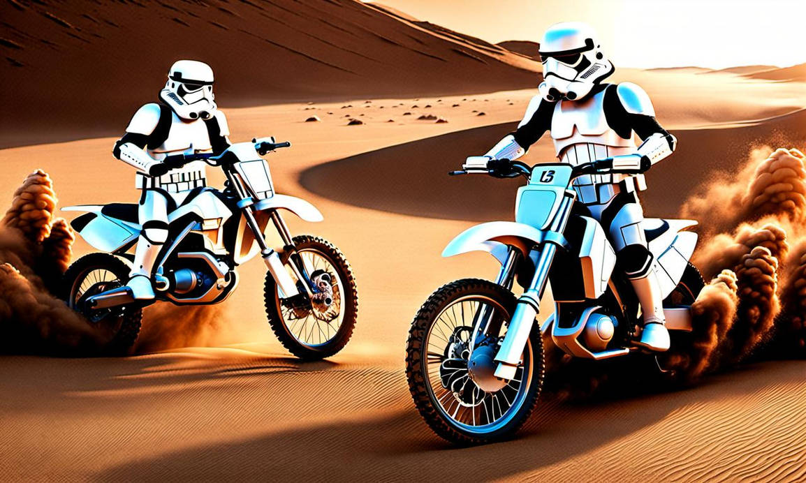 Star Wars Storm Troopers On Dirt Bikes by Roadkill205 on DeviantArt