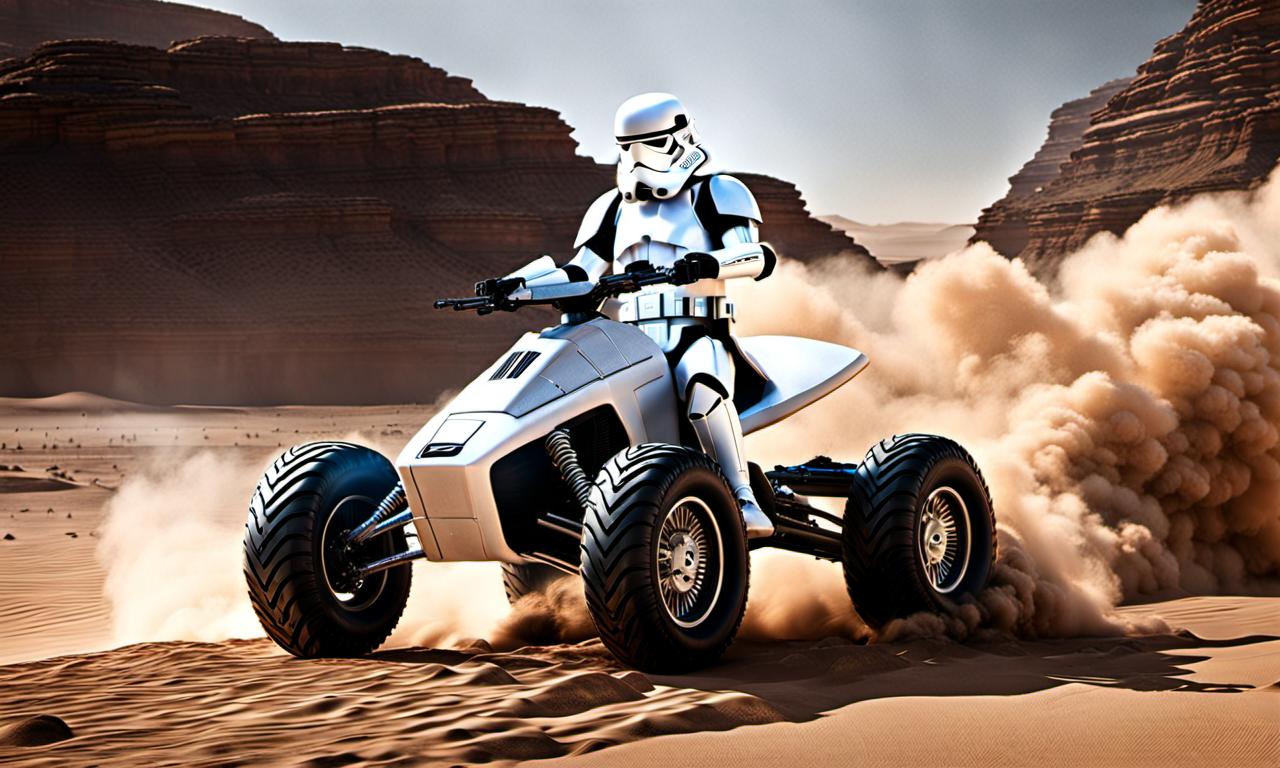 Star Wars Strom Trooper riding on Four Wheelers by Roadkill205 on ...