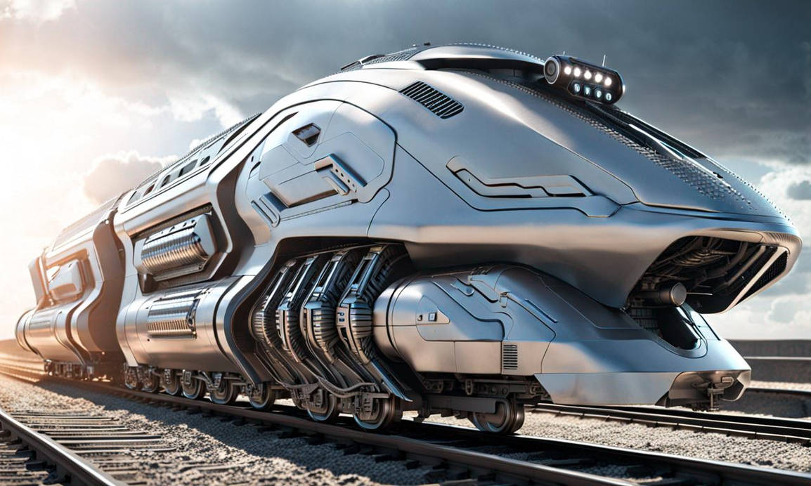 Science Fiction Train Futuristic Sci Fi Magnetic Train by Zugzugcofinhalrim on DeviantArt