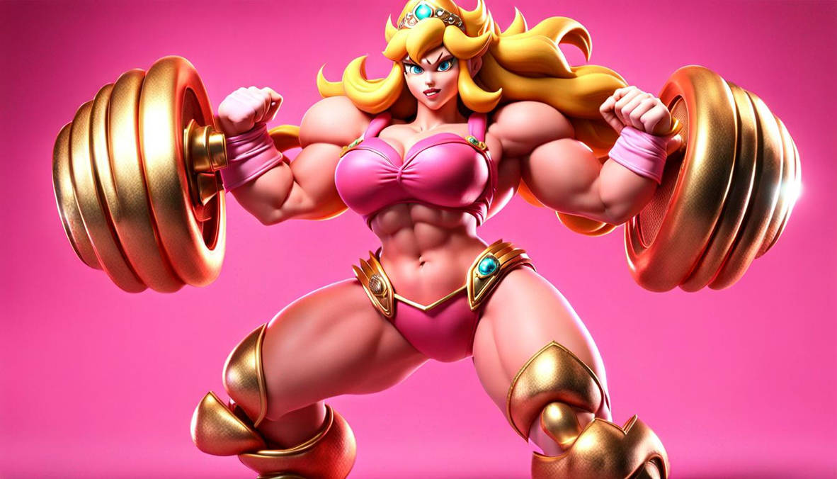 Massive Muscle Monster Princess peach