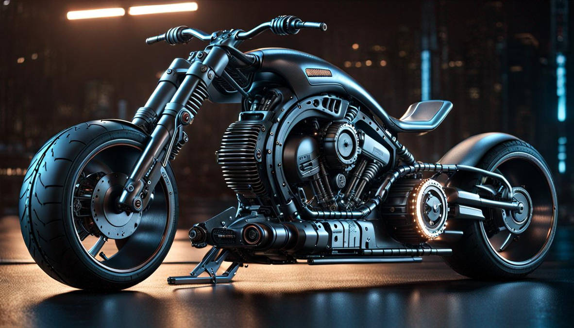 Cyberpunk Bat Chopper