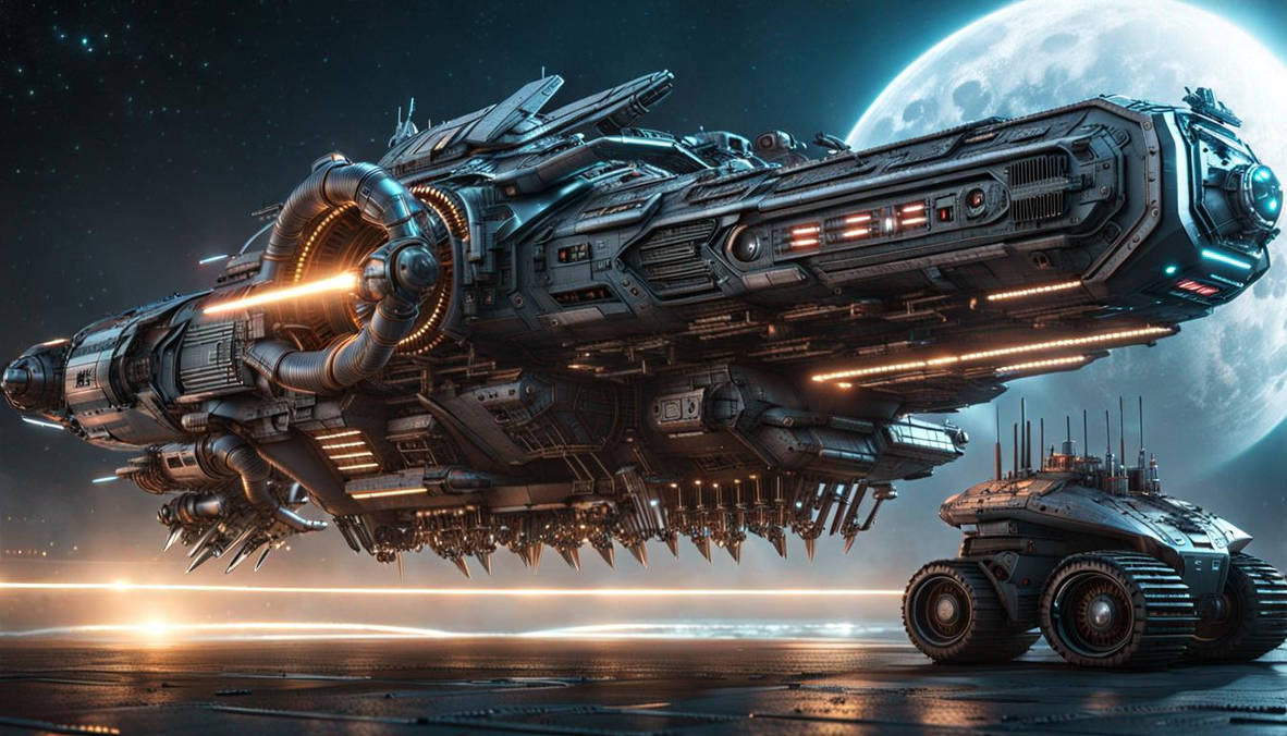 Cyberpunk Armored Monster Star Ship by Roadkill205 on DeviantArt