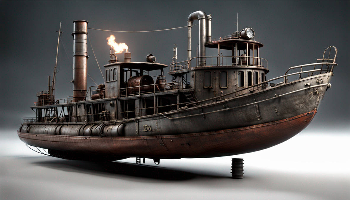 Postapocalyptic Steam Boat