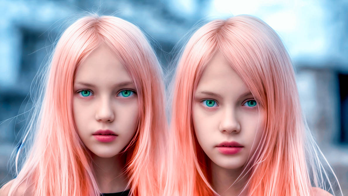 AI Art -Twins 2 by iSansar on DeviantArt