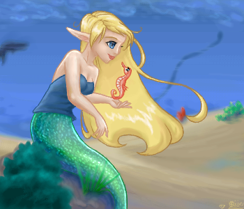 Mermaid and Seahorse