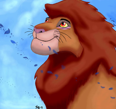Grown Simba by Sabientje on DeviantArt