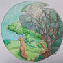 Yin Yang landscape colored