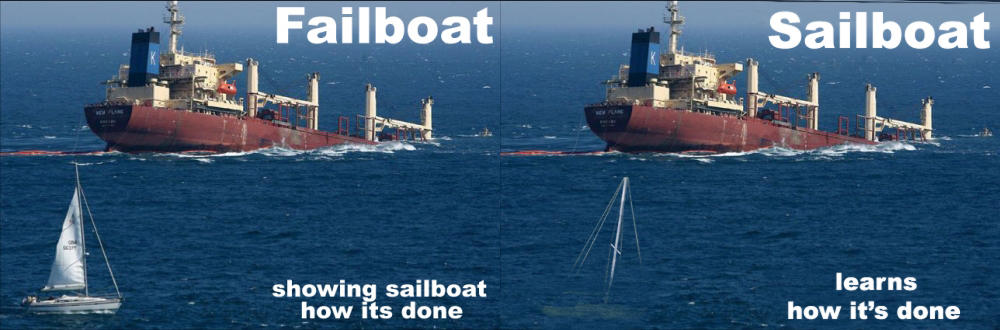 Sailboat and Failboat by anotoman123 on DeviantArt