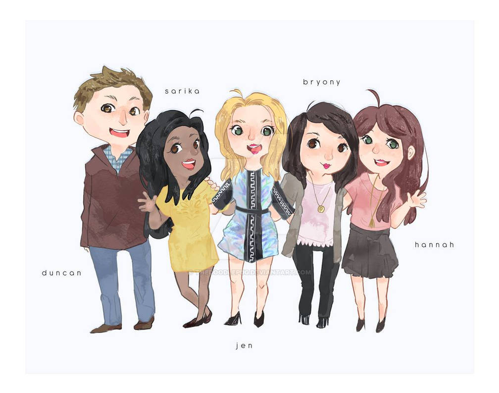 Deviantart Friends Format Custom digital friends illustration Commission by thedoodlepug on ...