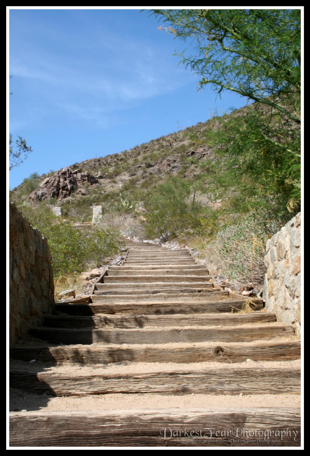 Hiking up A-Mountain