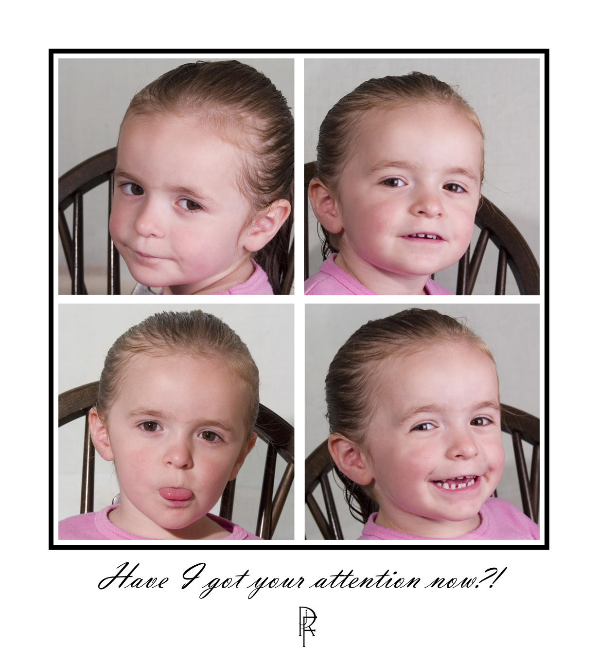 Four faces of a child