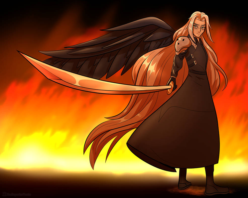 One Winged One-Winged Angel by TheSuperiorPasta on DeviantArt