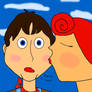 A kiss!