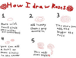 How to draw roses