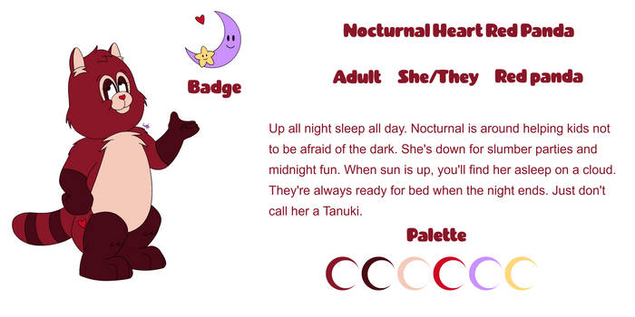 Nocturnal Heart Red Panda (ref)