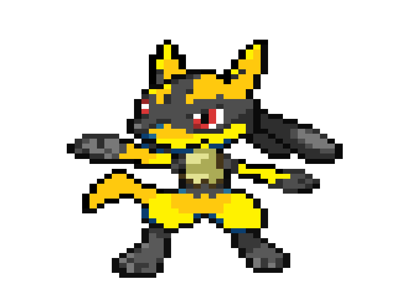 Shiny Lucario profile icon for AllardthePyro ONLY by Princessofdark0 on  DeviantArt