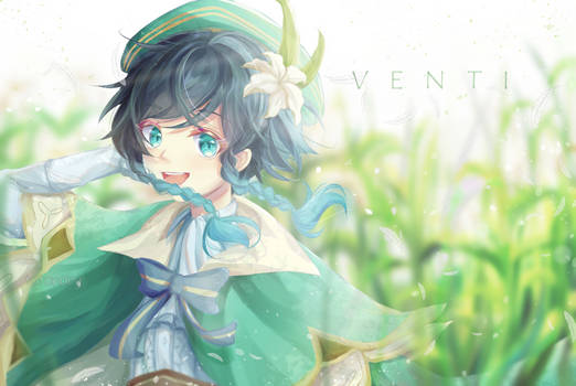 Venti fanart Genshin Impact