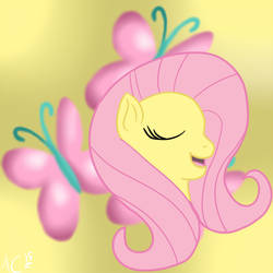 Mane6 Heads - Fluttershy(Show outline)