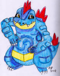 Feraligatr Colored Sketch