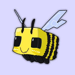 A Minecraft Movie Bee Fanart