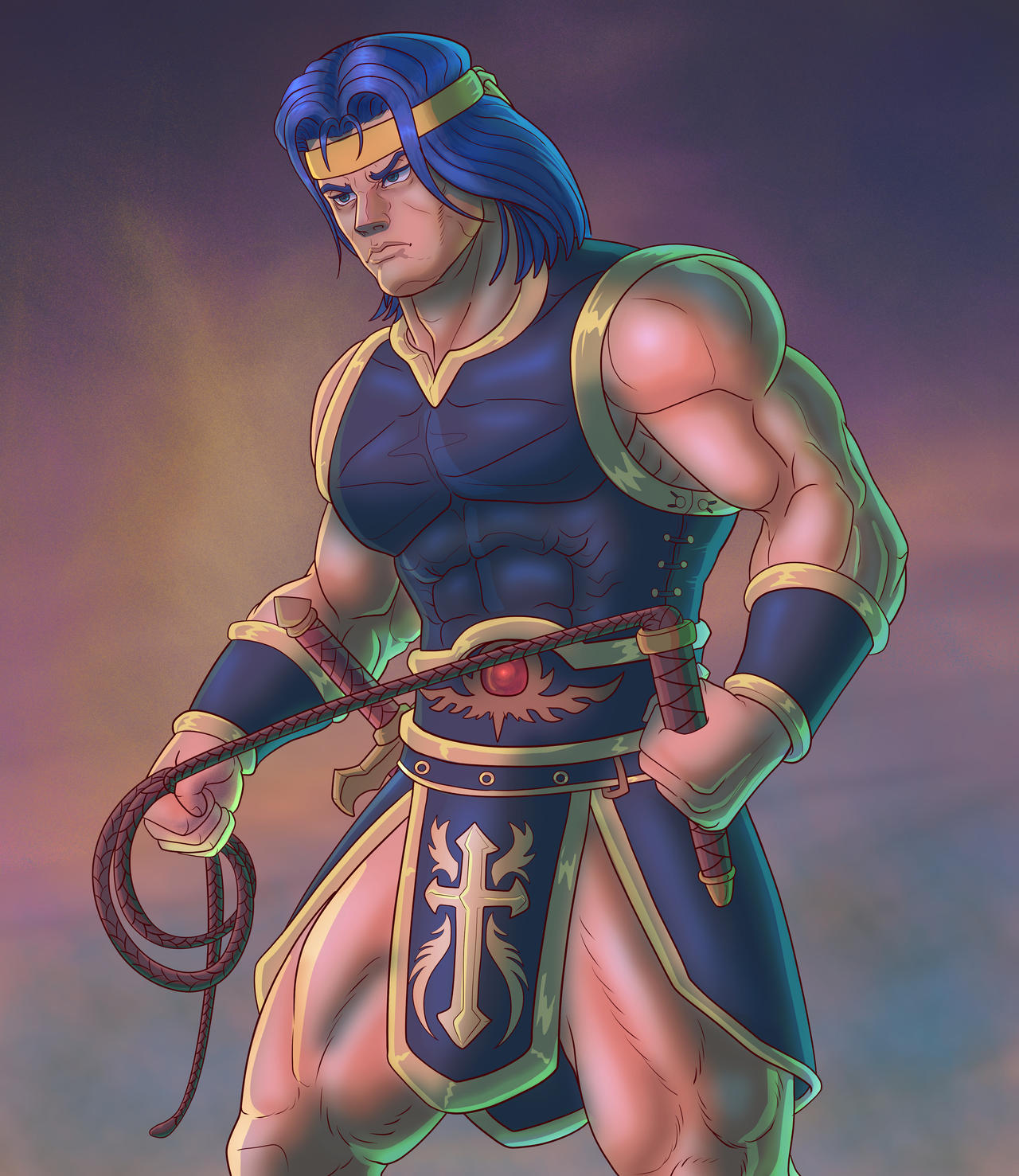 Simon Deviantart Blue Hair Simon Belmont by Deividdoart on DeviantArt