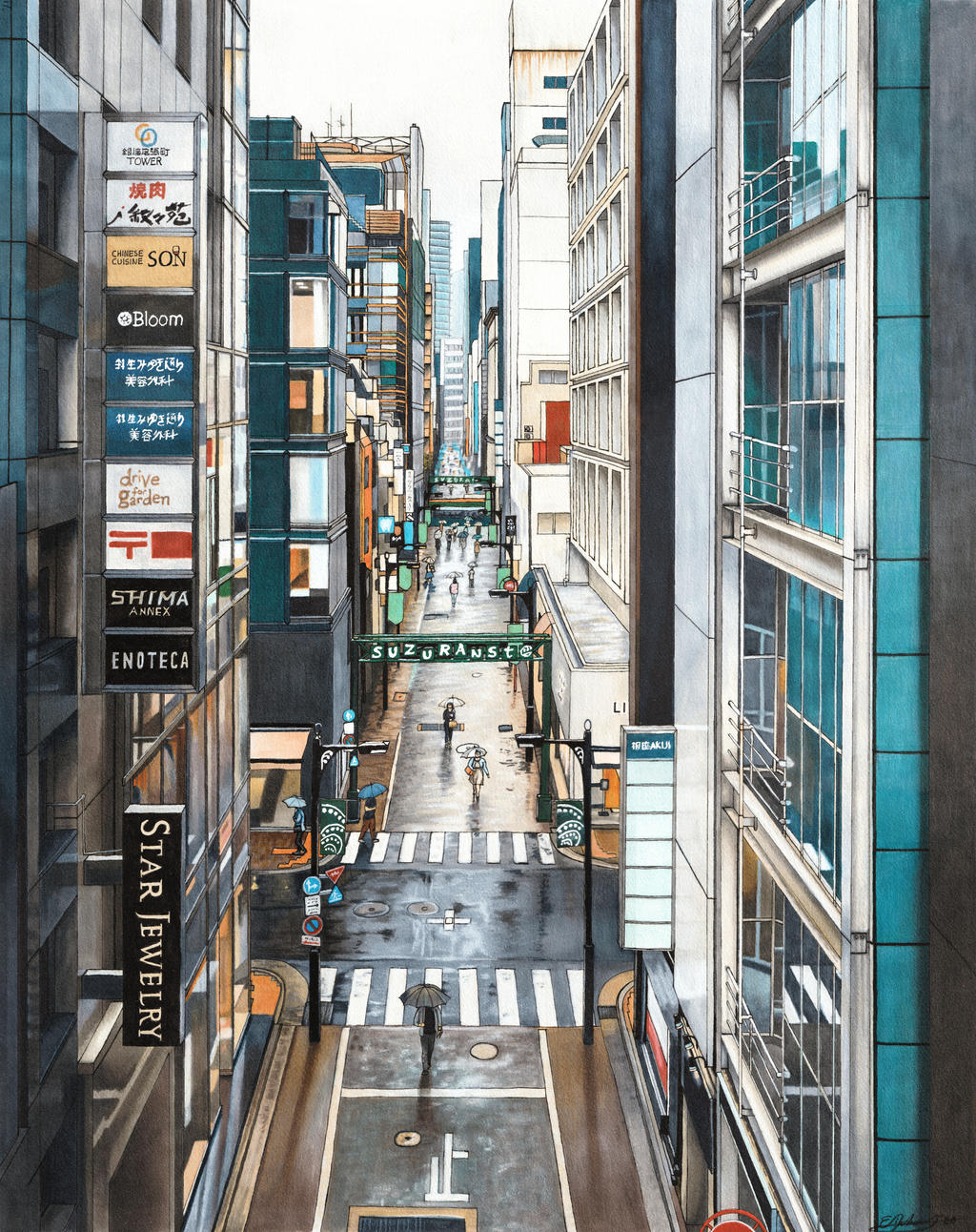 A View Of Ginza By Erinnicholls On Deviantart