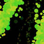 Green Dots Bubbles Background