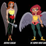 Hawkgirls from JL and DCSHG