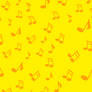 Yellow Musical Notes Background