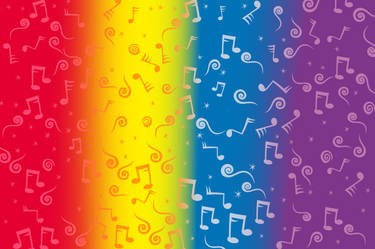 The Wiggles Music Notes Background 