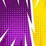 Purple VS Yellow Comic Books Background