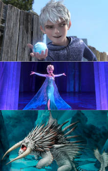 Jack Frost, Elsa, and the Bewilderbeast