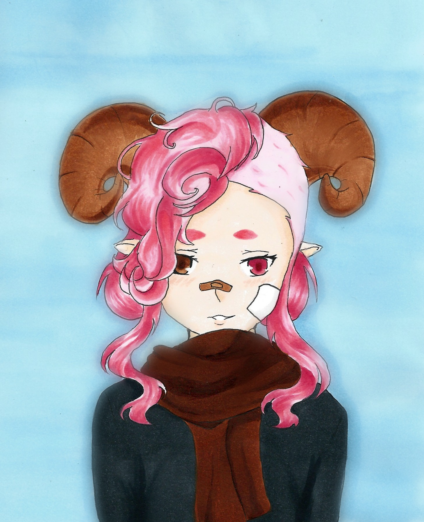 Ram Girl OC by Beastthepianocat on DeviantArt