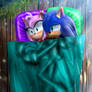 SonAmy in Bed