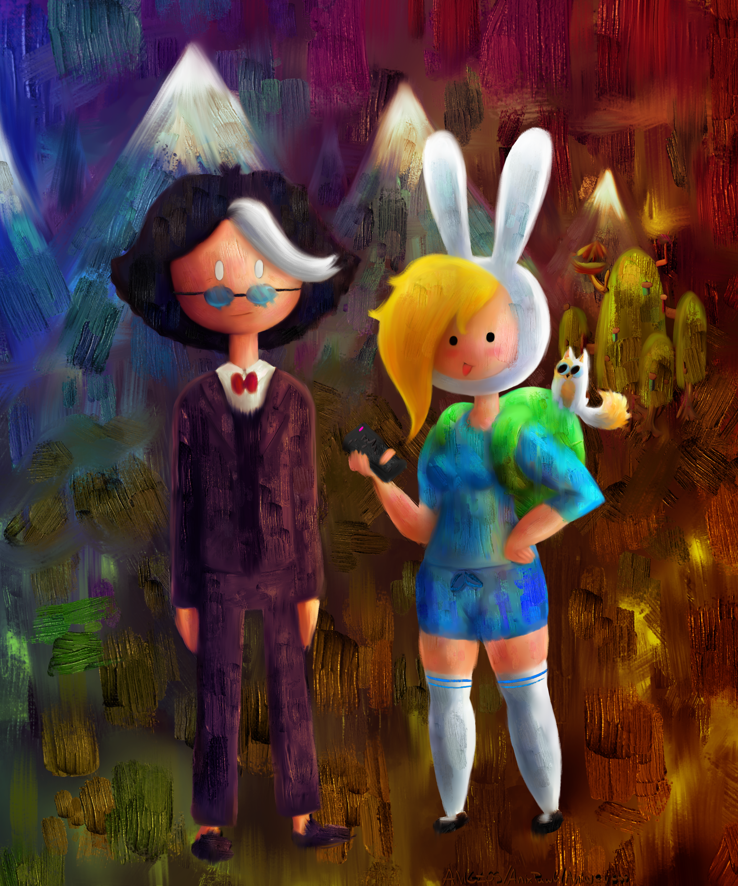 Fionna And Cake (wersja 1) by AnixPawl on DeviantArt