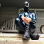 Metallic Blue Latex Catsuit