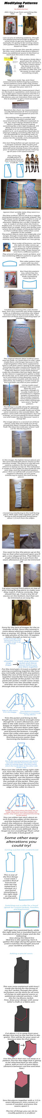 Tutorial: How to modify patterns for Cosplay by Malindachan